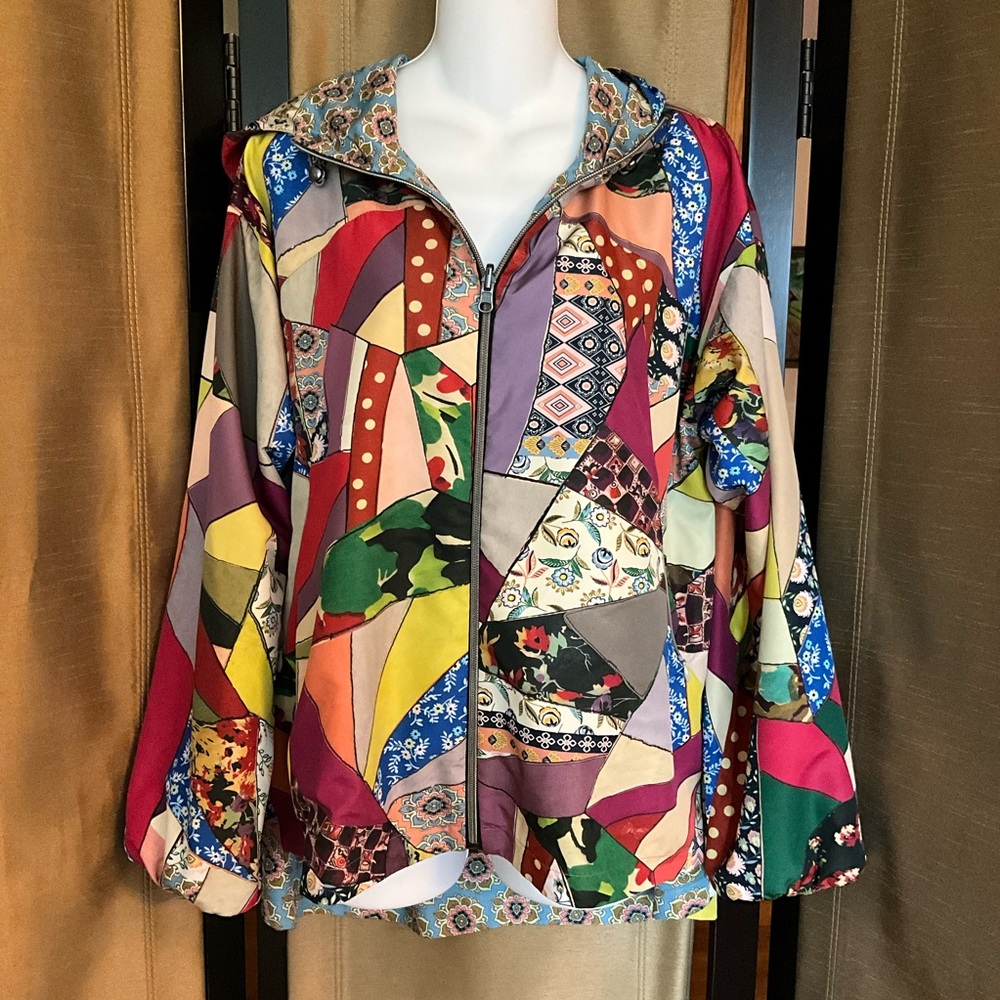 NWT$318 Johnny Was Vintage Versa Technical Weave Windbreaker